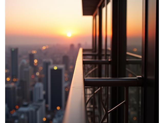 섬세하게 제작된 금속 난간